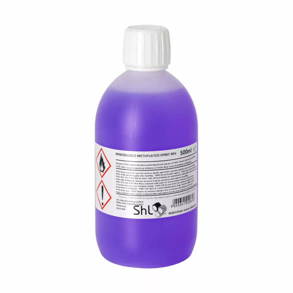 SHL 500ml High Quality 94% Methylated Spirits (Denatured Alcohol)